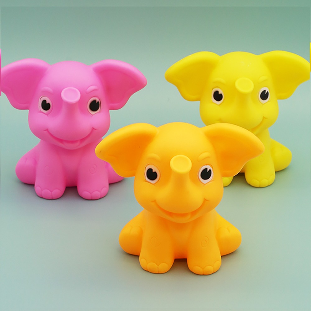 자광 소리나는 코끼리삑삑1p 파티용품 애견장난감 피큐어 코끼리인형 동물인형 코끼리장난감 소리지르는아기코끼리